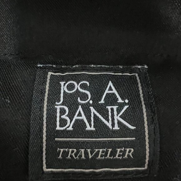 Jos. A. Bank Traveler Tailored Fit Pants Flat Front Navy Men’s Size 40x32 - Picture 8 of 9